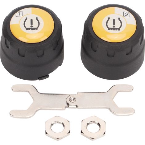 Bluetooth Tpms 2 Reifendruckkontrollsystem Mit Externem Sensor, Echtzeit-druck- Und Temperaturalarm Für Motorräder