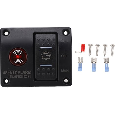 3-wege-bilgenpumpen-schalttafel, Automatischer Bilgenpumpen-schwimmerschalter Mit Led-leuchte Für Schiffe Und Yachten, 24 V Dc
