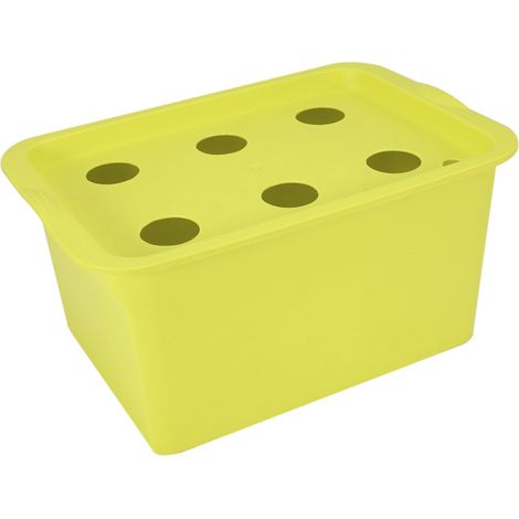 Hydroponisches Anbauset Mit 6 Löchern Für Drinnen Und Draußen (grün)