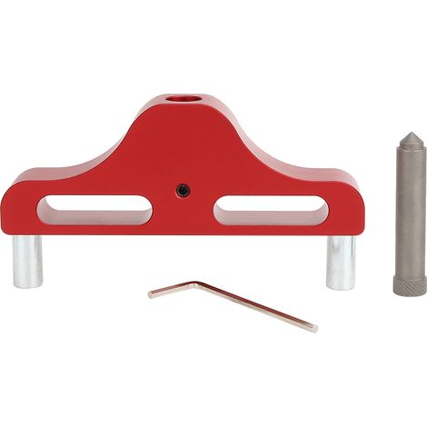 Markierzentrum Aus Aluminiumlegierung, Werkzeug Zum Auffinden Von Markierzentren Für Die Holzbearbeitung, 95 Mm, Blau/rot