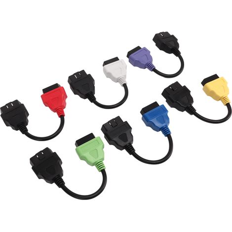 Multiecuscan-adapterkabel Für Steuergeräte-diagnosegeräte, Ersatzkabel Für Fiat, Obd2-anschluss, 6 Stück