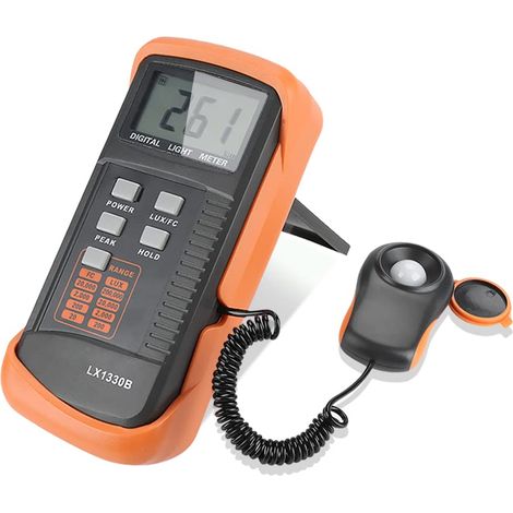 Digitales Lcd-lichtmessgerät Lx1330b, Tragbares Luxmeter/photometer, Lichttester 0–200.000 Lux, 0,1–200/2.000/20.000/200.000 Lux
