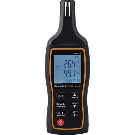 Sw-572 Digitales Lcd-thermometer-hygrometer Mit Digitaler Temperatur- Und Feuchtigkeitsanzeige -2060,0 °c 0 % Rf 100 % Rf