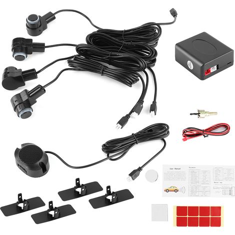 Intelligentes Einparkhilfesystem, 4 Sensoren, Automatisches Rückfahrradar, 65 Db Akustisches Warnsystem