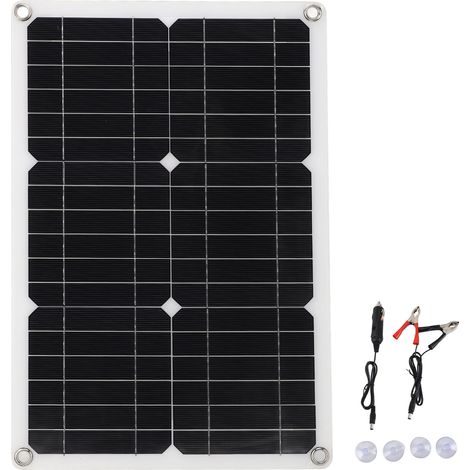 Tragbares 18v 20w Solarpanel, Wasserdichtes Monokristallines, Halbflexibles Solarladepanel Für Wohnmobile, Fahrzeuge Und Yachten