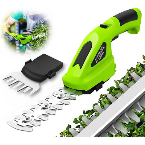 7,2-v-akku-grasschere 2-in-1, Handgeführte Heckenschere Für Garten, Rasen, Landschaftsbau, Baumschnitt Für Obstbäume