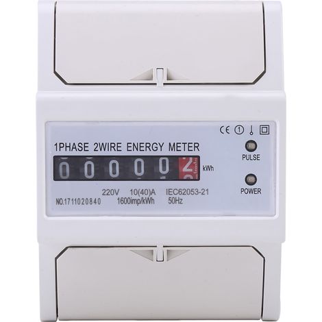 Elektronischer Energiezähler Kwh 1-phasig 2-adrig Auf Din-schiene 10(40)a