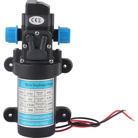 Elektrische Hochdruck-mikrowasserpumpe, 12 V, 80 W, Selbstansaugend, Membranpumpe, Für Autowäsche, Druckschaltpumpen