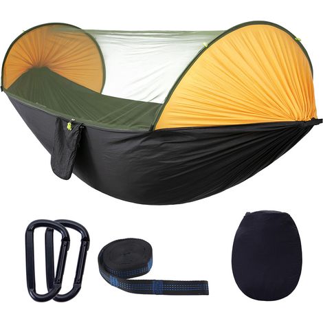 Automatische, Schnell Aufklappbare, Tragbare Hängematte Mit Moskitonetz Für Wandern, Garten Und Reisen