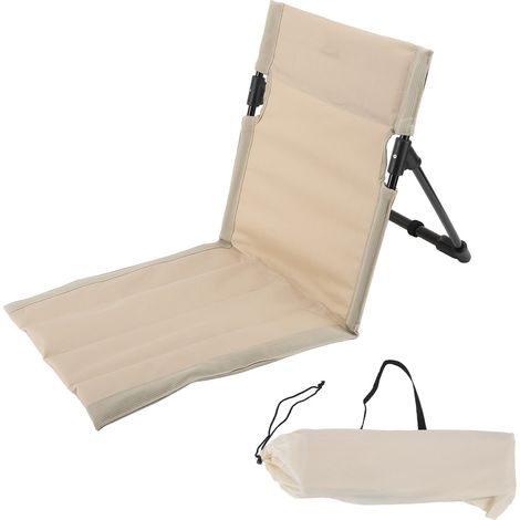 Outdoor-strandliege, Tragbar, Faltbar, Für Erwachsene, Mit Verstellbarer Rückenlehne, Khaki