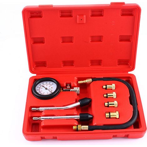 Kompressionsprüfer Für Benzinmotoren, Prüfmanometer-set, Werkzeugkoffer Für Auto Und Motorrad