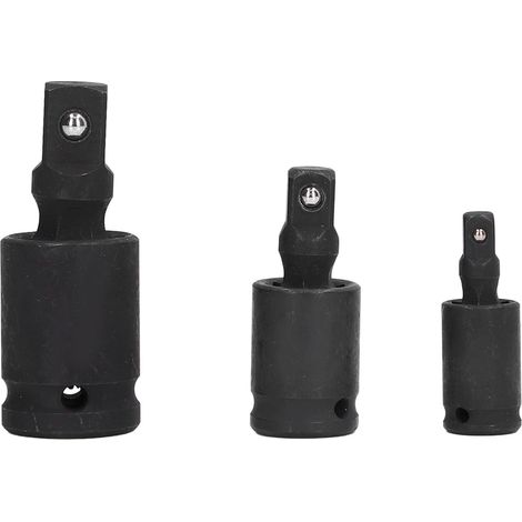 Universalgelenk-steckschlüsseladapter, 1/2"-, 1/4"- Und 3/8"-antriebs-schlagschrauber-steckschlüsselverlängerungsadapter, 3-teilig