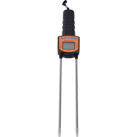 Getreidefeuchtigkeitsmessgerät Mit Sprachausgabe, Hintergrundbeleuchtetem Lcd-display, Hoher Präzision, Hoher Empfindlichkeit, Robustem Und Knickfestem Design