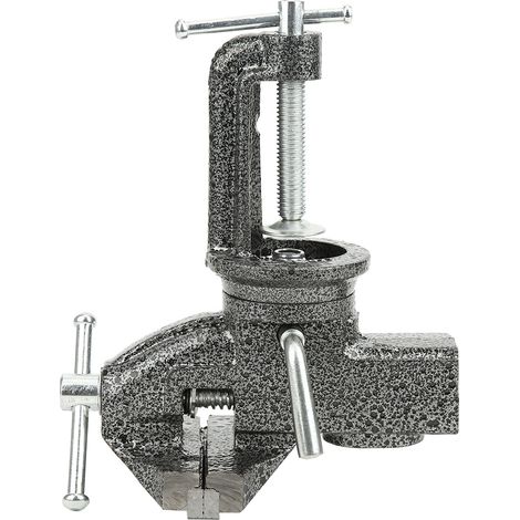 Tischschraubstock, 65-mm-klemmschraubstock Mit 360°-drehfuß, Heimwerker-schraubstock, Holzbearbeitungswerkzeug, Holzbearbeitungsschraubstock Für Holz-, Metall- Und Bohrarbeiten