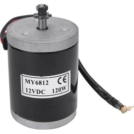 My6812 12v 120w Kleiner Hochgeschwindigkeits-bürstenmotor Mit Riemenscheibe, Zubehör Für Elektroroller Und Fahrräder
