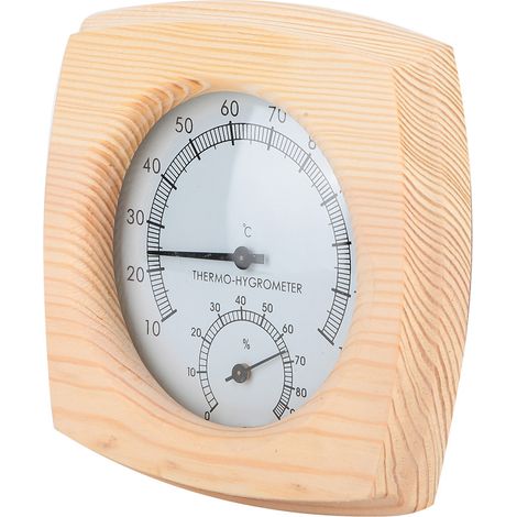 Digitales Thermometer Und Hygrometer Für Saunaräume. Temperatur- Und Feuchtigkeitsmesser.