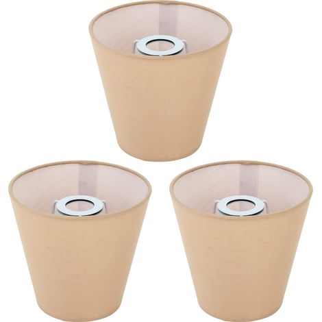 Stofflampenschirm, Hohe Lichtdurchlässigkeit, Innovativer 3-teiliger Stofflampenschirm, Staubdichter Bezug, Leicht, Sicher Für Hotel, Arbeitszimmer, Club (khaki)