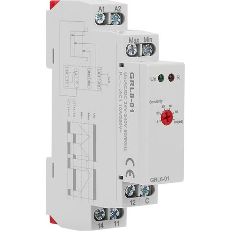 Flüssigkeitsstandregelungsrelais, Grl8-01 Wasserstandsregler Flüssigkeitsstandregelungsrelais 10a (ac/dc 24v-240v)