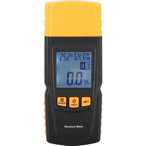 Holzfeuchtemessgerät Gm610 Digitales Lcd-holzfeuchtemessgerät Mit 2 Pins, Holzhygrometer-tester, Feuchtigkeitsdetektor
