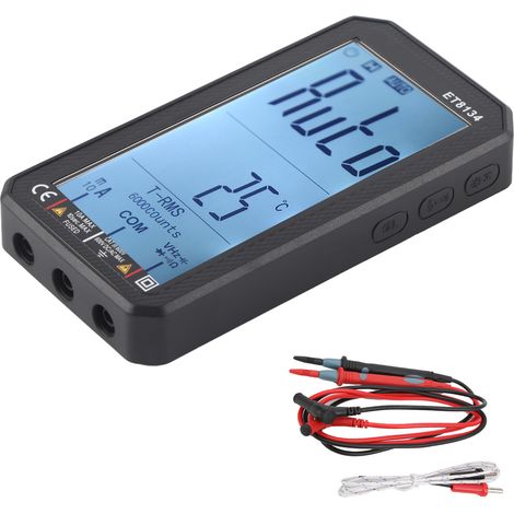 Et8134 Multifunktions-multimeter, Lcd, Automatik, Mit Alarmfunktion, 10 A, 600 V