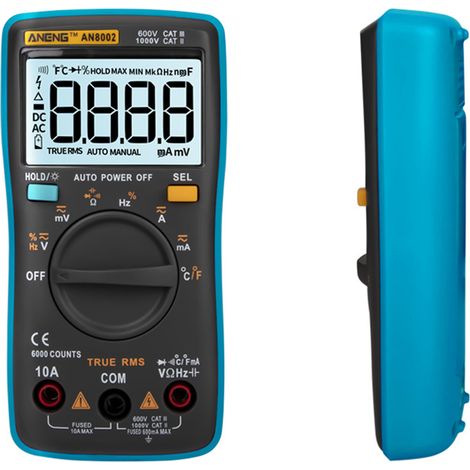 An8002 6000 Count Trms Auto Multifunktionsmultimeter, Blau