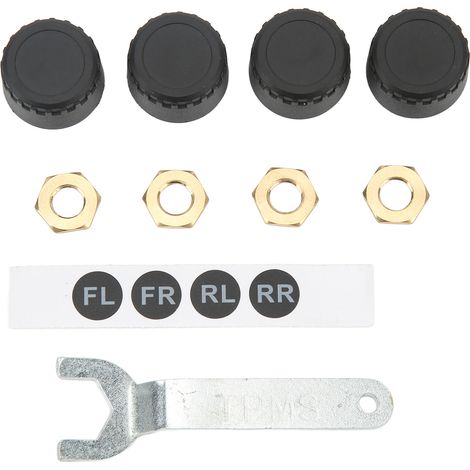 Tpms-reifendruckkontrollsystem, 4 Externe Sensoren, Echtzeitanzeige, Temperatur- Und Druckmessung 0-100 Psi, Für Pkw, Wohnmobile Und Anhänger