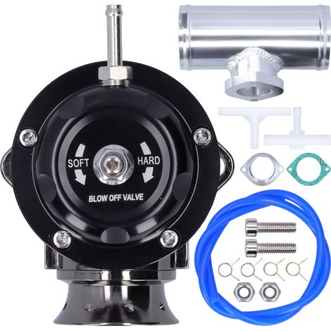 Turbo-blow-ventil Aus Billet-aluminium, 2,5-zoll-flanschrohrtyp, Rs Universal Sddbovgrsbl Fpg250 (schwarz)
