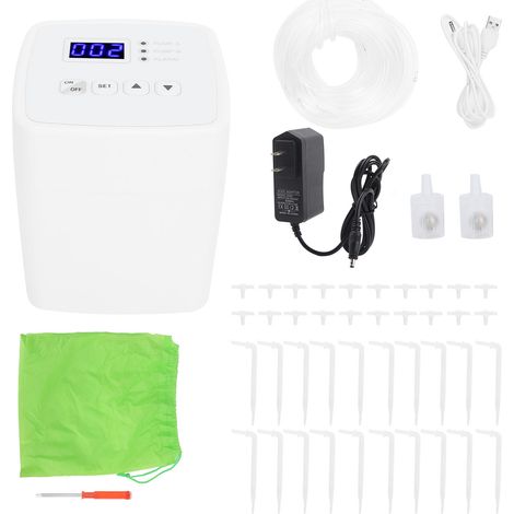 Automatische Gartenbewässerungsuhr Mit Intelligenter Bewässerungssteuerung 100-240v Doppelpumpe Für 20 Us-töpfe