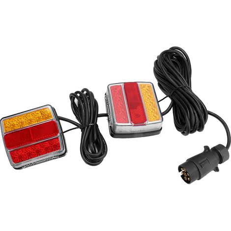 Led-rücklicht, Rot Und Gelb Blinkendes Sicherheitswarnlicht Für Lkw Und Anhänger