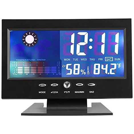 Raumthermometer, Digitales Thermometer-hygrometer, Temperatur- Und Feuchtigkeitsmesser Mit Großem Display Für Schlafzimmer, Wohnzimmer, Büro, Kinderzimmer, Weihnachten