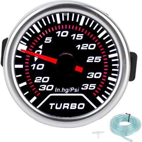 Universelles Ladedruckmessgerät, Unterdruckmessgerät, 35 Psi, Getönte Linse, 52-mm-led-zifferblatt