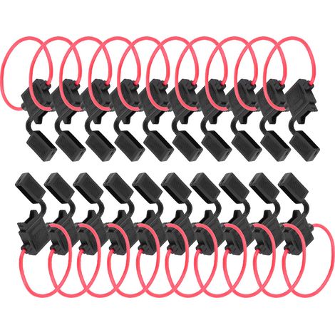 20 Stück 12v Kfz-sicherungshalter 16 Awg Atc/ato Inline-sicherungen Für Flachsicherungen