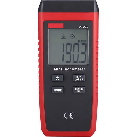 Ut373 Mini-digital-lcd-drehzahlmesser, Berührungsloser Laser-drehzahlmesser, Messbereich 10–99999 U/min, Kilometerzähler, Lcd-hintergrundbeleuchtung