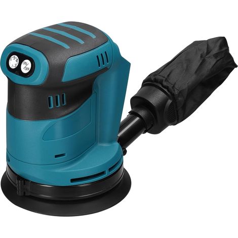 Exzenterschleifer Ø125mm, 6 Variable Geschwindigkeiten, 7.000 Bis 24.000 Umdrehungen/min, Holzschleifer Mit Staubabsaugung Zum Polieren (batterien Nicht Im Lieferumfang Enthalten)