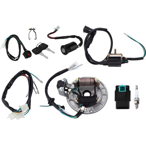 Kimiss Kabelbaum, Cdi-zündspule, Zündkerzenkabelbaum, Magneto-stator-kit Für 50cc-140cc Atv Kickstart Dirt Pit Bike