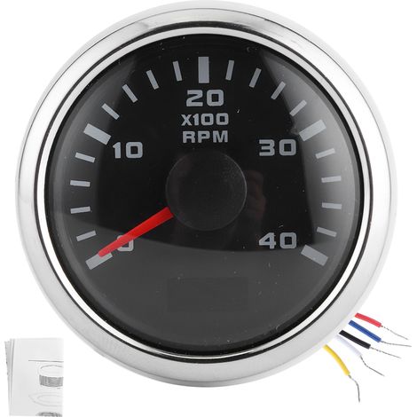 52-mm-digital-drehzahlmesser Mit 4k-u/min-lcd-display, Wasserdicht, Für Auto, Yacht Und Motorrad