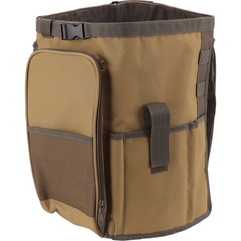 Runde Werkzeugtasche, Großes Fassungsvermögen, Tragbar, Khakifarbener Griff, Ideal Für Gartengeräte