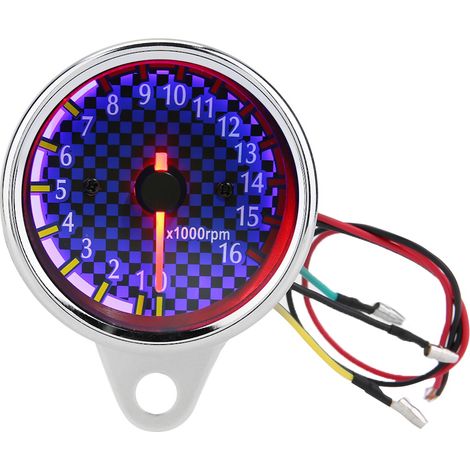 12-v-gleichstrom-universal-motorrad-led-anzeige, Elektronischer Drehzahlmesser Bis 16000 U/min