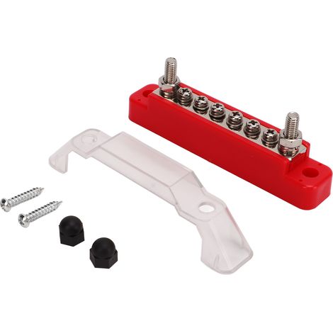 48v 150a Stromverteilerblock, 6 M4-anschlüsse, 2 M6-bolzen Für Pkw, Wohnmobil, Yacht