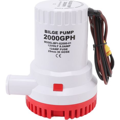 Geräuschlose, Tauchfähige Dc-mikro-bilgenpumpe Für Teich Und Pool, 2000 Gph, 12 V