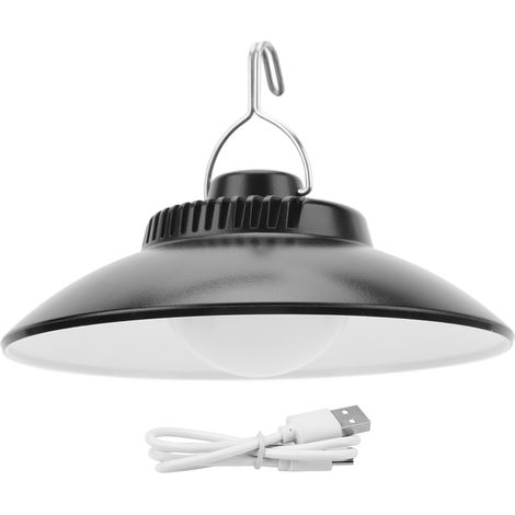 Tragbare Led-zeltlampe, Weißes Licht, 2 Helligkeitsstufen, Usb-ladefunktion, Wasserdicht, Hängelampe Mit Haken Für Den Außenbereich