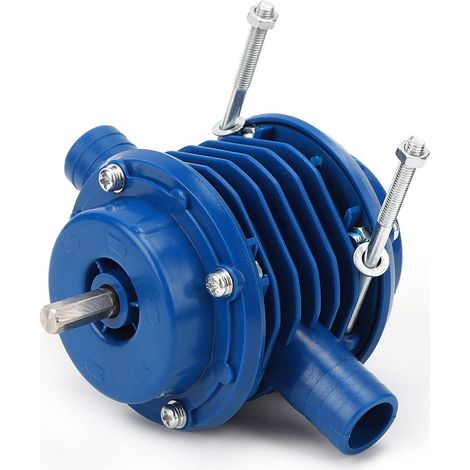 Wasserpumpe Für Bohrmaschinen, Blauer Edelstahl + Technischer Kunststoff, Leistungsstarke Elektrische Bohrmaschinenpumpe, Zum Umfüllen Von Wasser, Öl, Flüssigkeiten Und Dünger Für Den Hausgarten