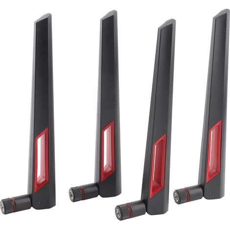 Antennen Für Asus 8dbi Wlan-router Mit Unterstützung Für Rp Sma-schnittstelle, 2,4 Ghz-5 Ghz Frequenzband (4 Stück)