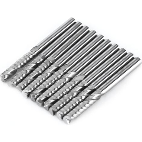 10 Stück Einzigartige Nutfräser Für Cnc-fräsen, Durchmesser 3,175 Mm, Schneidkantenlänge 22 Mm