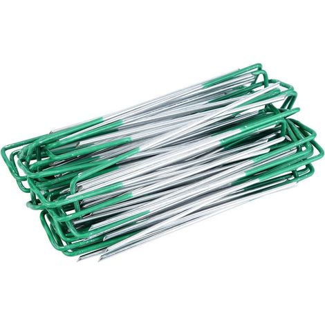 Packung Mit 100 Stahl-erdankern Für Kunstrasen, 150 Mm