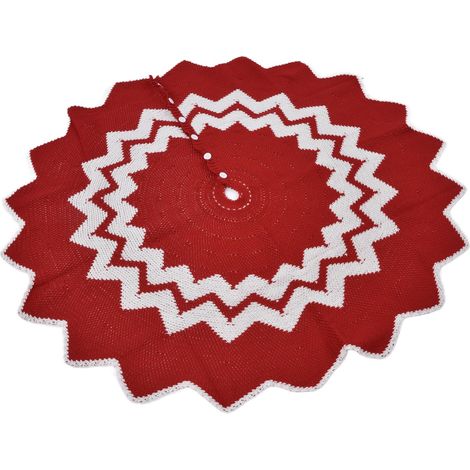 Weihnachtsbaummatte, Gestrickte Weihnachtsbaumdecke, Rundumschutz Aus Wiederverwendbarer Acrylfaser Für Supermärkte, Haushalte Und Hotels