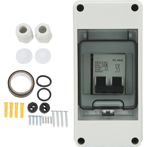 Miniatur-gleichstrom-leistungsschalter 2p 25a Ip65 Pa66 Gehäuse-leistungsschalter Für Netzunabhängige Solaranlagen 1000v