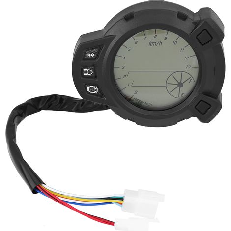 Motorradinstrumente Lcd-tachometer, Kilometerzähler, Drehzahlmesser Für Yamaha Bms125, 7-farben-anzeige