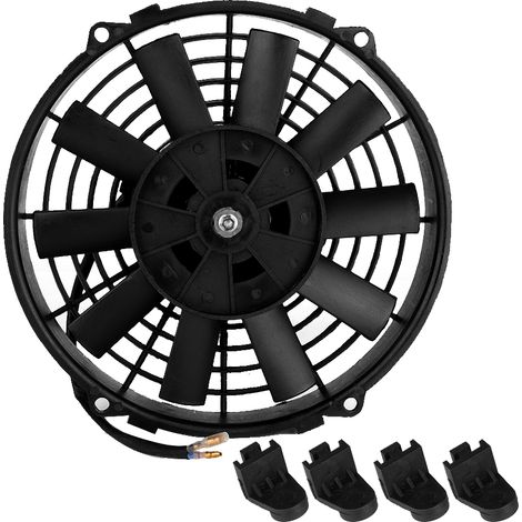 12v 80w 9 Zoll Universal-kfz-kondensatorlüfter Mit Gebogenen Flügeln