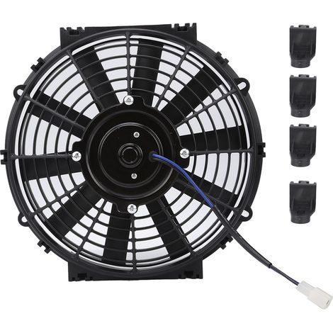 10-zoll-schlank-elektrolüfter Für Kühler, 24 V, 80 W, 2100 U/min, 10 Universelle Gerade Lüfterflügel Für Autos